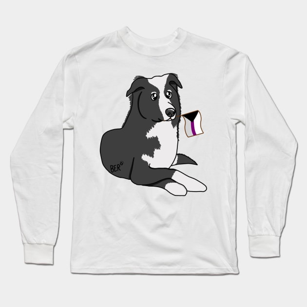 Daya The Demisexual Pride Dog Long Sleeve T-Shirt by SentABearToSpace 